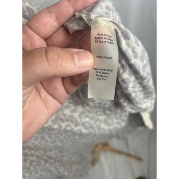 Soft Surroundings Leopard Cheetah Kimono Shrug Lagen Look Viscose NWT OS Boho - Picture 6 of 6